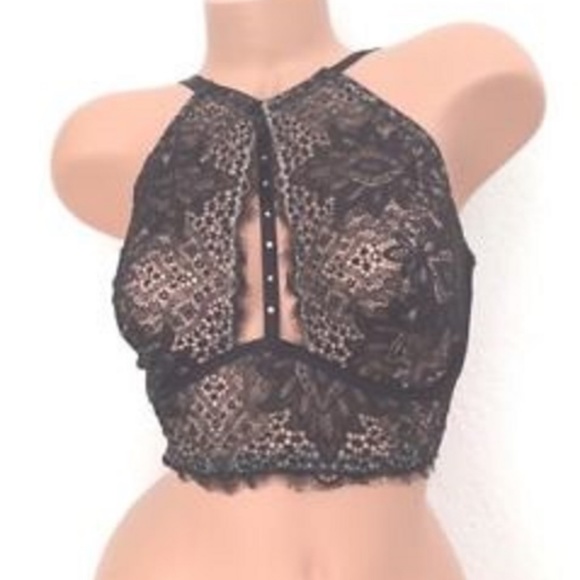 VICTORIA'S SECRET VERY SEXY Black Lace BRALETTE - Picture 3 of 3